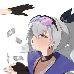 This is a pixiv picture whose title is 銀狼.
