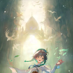 This is a pixiv picture whose title is 温迪,风神巴巴托斯.