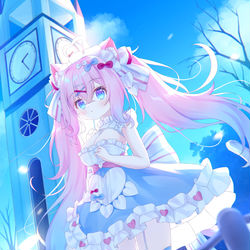 This is a pixiv picture whose title is 【委托】桃宫草莓.