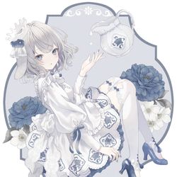 This is a pixiv picture whose title is milk pot.