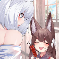 This is a pixiv picture whose title is もふもふ.
