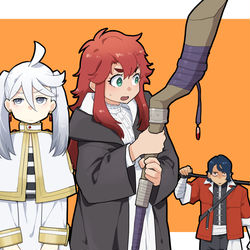 This is a pixiv picture whose title is 葬送の魔女.