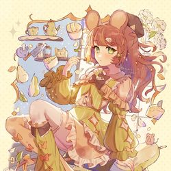 This is a pixiv picture whose title is 🧀×🍐.