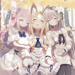 This is a pixiv picture whose title is すやすやパーティー.