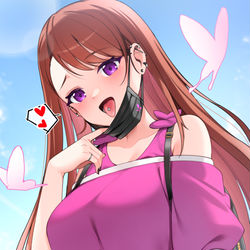 This is a pixiv picture whose title is 💗🦋.