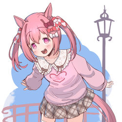 This is a pixiv picture whose title is ウララ+ファル子私服=.