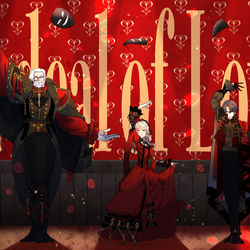 This is a pixiv picture whose title is 愛の試練.