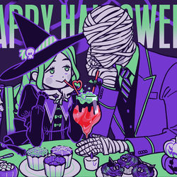 This is a pixiv picture whose title is HAPPY　HALLOWEEN.