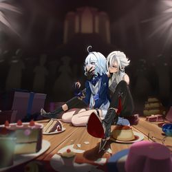 This is a pixiv picture whose title is A Farce.