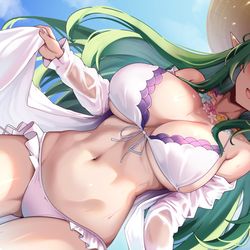 This is a pixiv picture whose title is skeb.