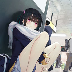 This is a pixiv picture whose title is 都会のダンジョンで迷子.