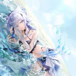 This is a pixiv picture whose title is 海.