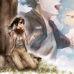 This is a pixiv picture whose title is ありがとう進撃の巨人.