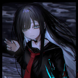 This is a pixiv picture whose title is 魚崎さん.