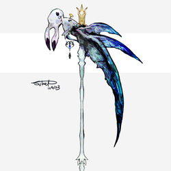 This is a pixiv picture whose title is ミミッキュモチーフの武器（色違い）.