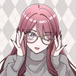 This is a pixiv picture whose title is 両目1.0.
