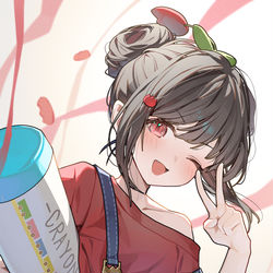 This is a pixiv picture whose title is 💗🤍💖.