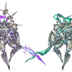 This is a pixiv picture whose title is 【オリジナル】風神と雷神.