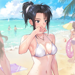 This is a pixiv picture whose title is 白水着.