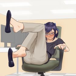 This is a pixiv picture whose title is Office Idol Yuujin A.