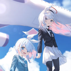 This is a pixiv picture whose title is アロナとプラナ✈️.