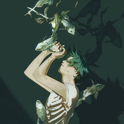 This is a pixiv picture whose title is skeleton.