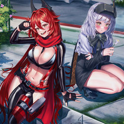 This is a pixiv picture whose title is 🌹🐺❄️.