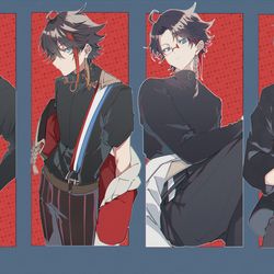 This is a pixiv picture whose title is 🖤.