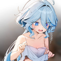 This is a pixiv picture whose title is 油断しちゃったフリーナ.