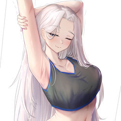 This is a pixiv picture whose title is Yorktown Stretching.