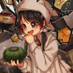 This is a pixiv picture whose title is かぼちゃが美味しい季節.