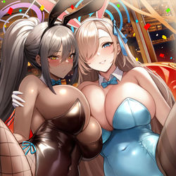 This is a pixiv picture whose title is 一之瀬アスナ&角楯カリン.
