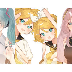 This is a pixiv picture whose title is みくりんれんるか！.