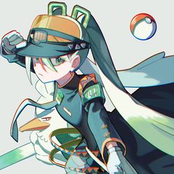 This is a pixiv picture whose title is ポケミク　かくとう.