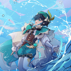 This is a pixiv picture whose title is venti.