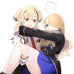 This is a pixiv picture whose title is 百合抱っこ.