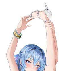 This is a pixiv picture whose title is ヘルム、I字バランスやれるか？.