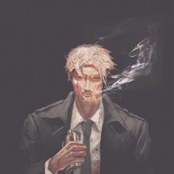 This is a pixiv picture whose title is 岸辺　チェンソーマン.