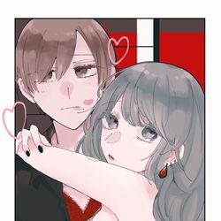 This is a pixiv picture whose title is チェキ風イラスト.