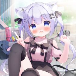 This is a pixiv picture whose title is 迷惑地雷猫ちゃん😺🖤.