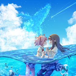 This is a pixiv picture whose title is 幾度目の幻影.