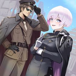 This is a pixiv picture whose title is リリーバイス&指揮官.