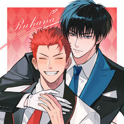 This is a pixiv picture whose title is 執事流花❤LOG.