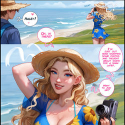 This is a pixiv picture whose title is Haley Captures the Ocean's Swell.