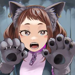 This is a pixiv picture whose title is お茶子！.