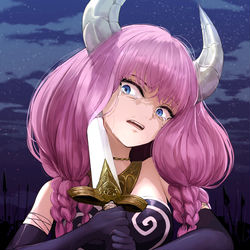 This is a pixiv picture whose title is 断頭台のアウラ.