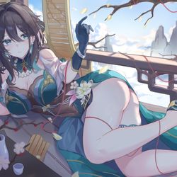 This is a pixiv picture whose title is 阮梅.