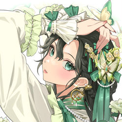 This is a pixiv picture whose title is 白薔薇.