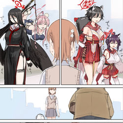 This is a pixiv picture whose title is キヴォトスにて.