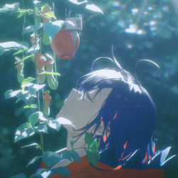 This is a pixiv picture whose title is 食虫植物.